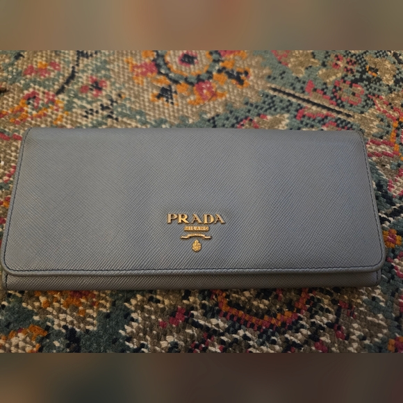 Prada Light Blue Wallet - Picture 1 of 4
